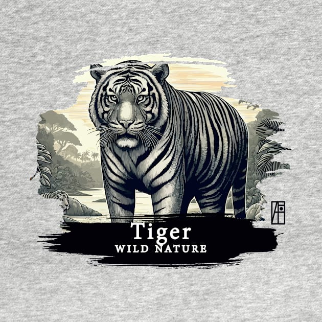 Tiger- WILD NATURE - TIGER -10 by ArtProjectShop